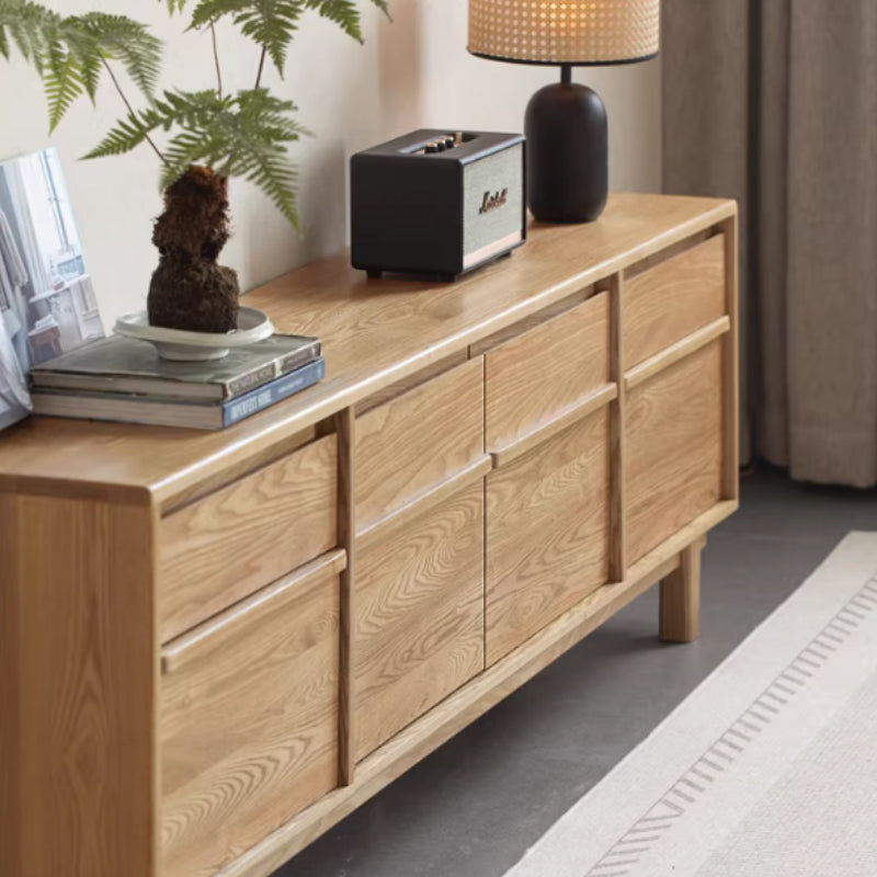 Madeleine wooden TV unit with drawers – view 18