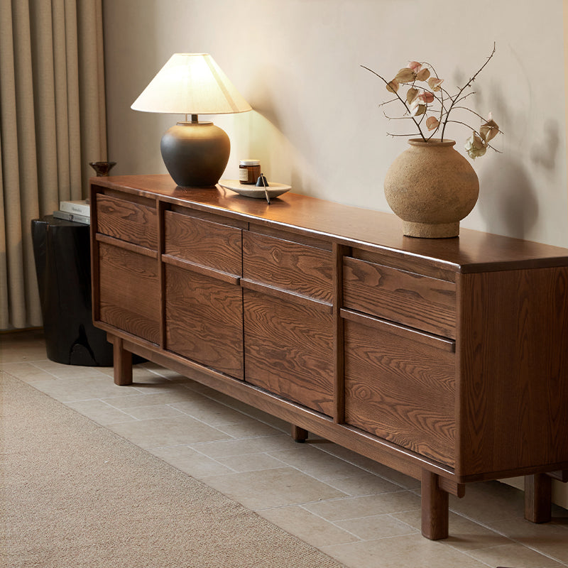 Madeleine wooden TV unit with drawers – view 3