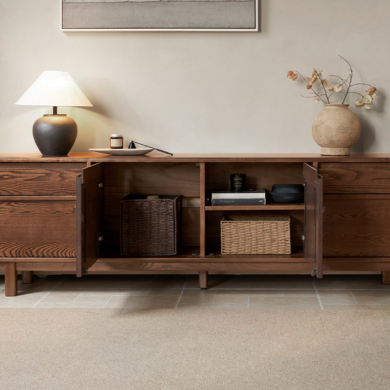 Madeleine wooden TV unit with drawers – view 6