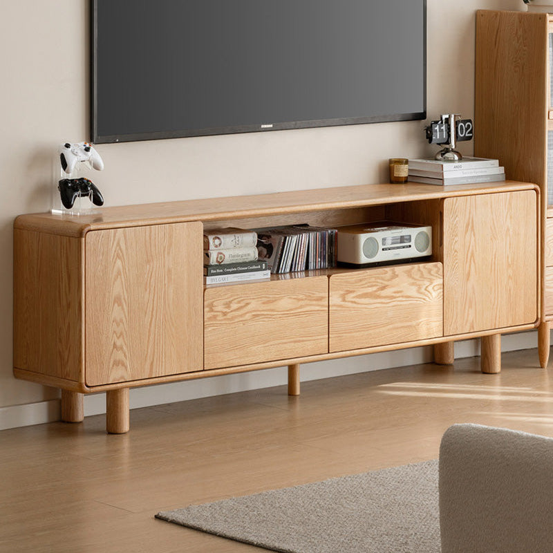 Mainn FAS-Graded Solid American Oak TV Unit, Tall H65cm – view 3