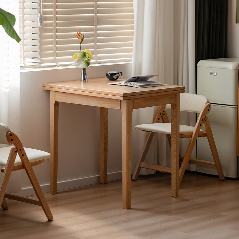 Margot solid American oak folding dining table – view 2