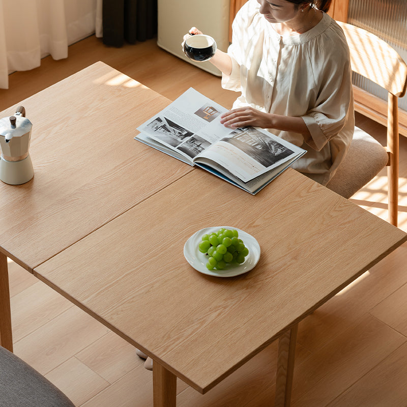 Margot solid American oak folding dining table – view 6