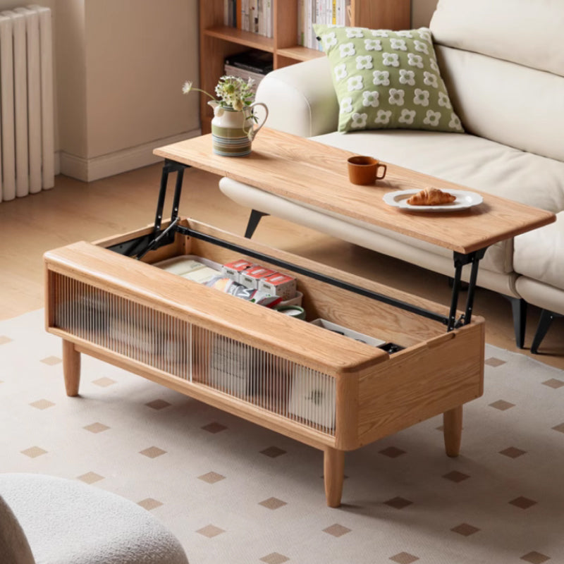 Marilyn Lift-Top Solid American Oak Coffee Table 120cm
