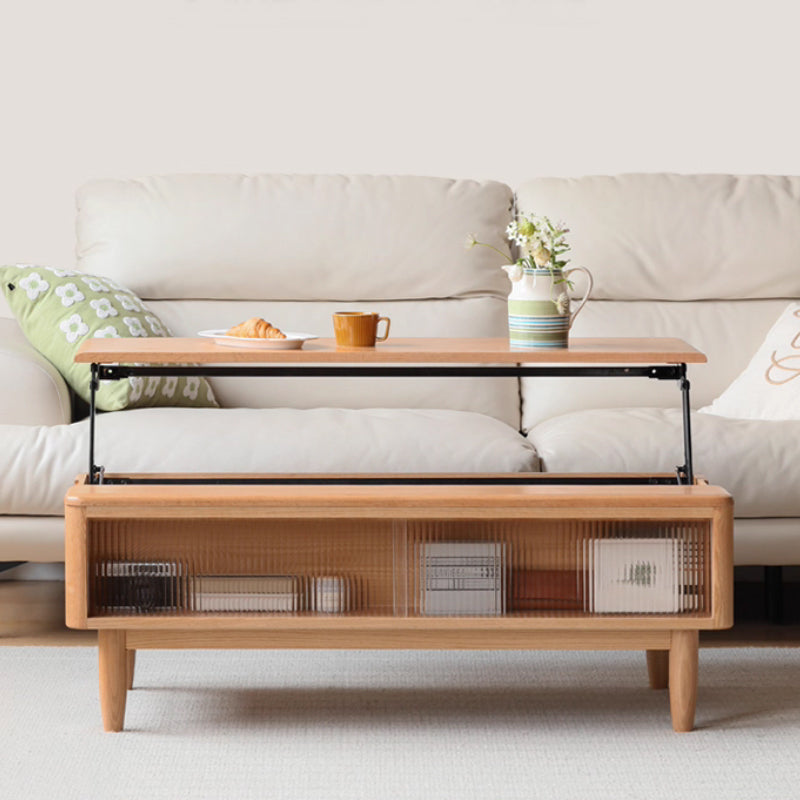 Marilyn Lift-Top Solid American Oak Coffee Table 120cm – view 3