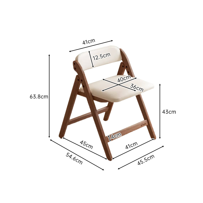 Maris folding solid oak dining chair with cushioned seat – view 8