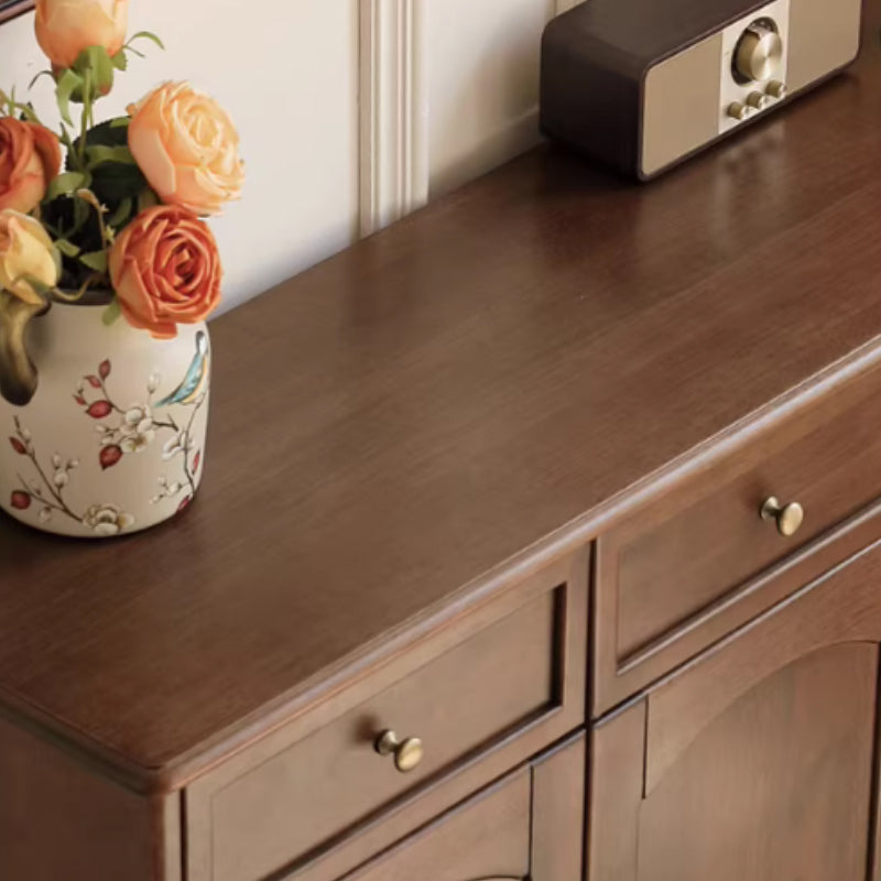 Leila Merpauh and Pinewood Shoe Cabinet with Drawers 120cm – view 5