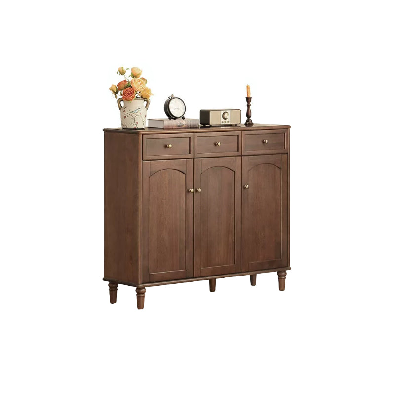 Leila Merpauh and Pinewood Shoe Cabinet with Drawers 120cm – view 9