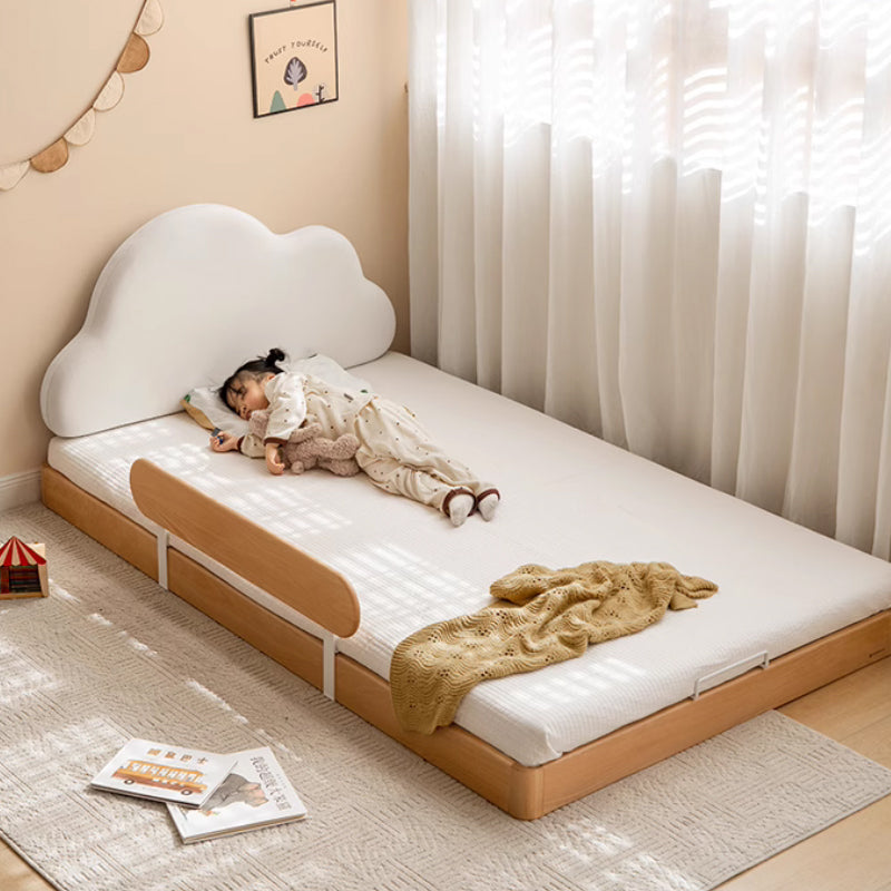 Michael Solid Beech Kids Bed with Cloud Headboard 120cm / 150cm
