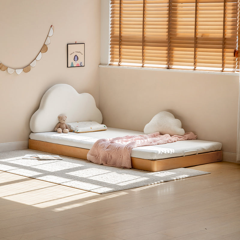 Michael Solid Beech Kids Bed with Cloud Headboard 120cm / 150cm – view 2