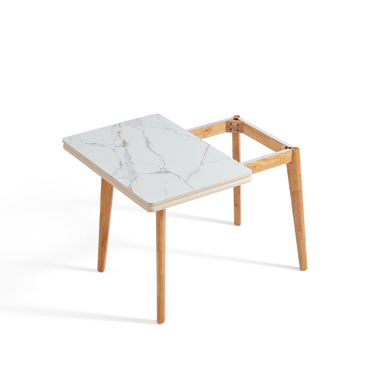 Miranda rubberwood and ceramic extendable dining table – view 13