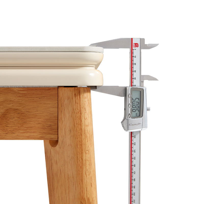 Miranda rubberwood and ceramic extendable dining table – view 6