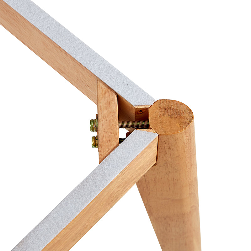 Miranda rubberwood and ceramic extendable dining table – view 7