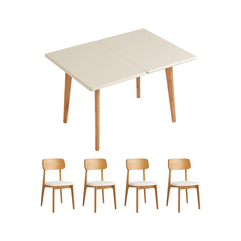 Miranda rubberwood and ceramic extendable dining table – Table + 4xChair, view 34