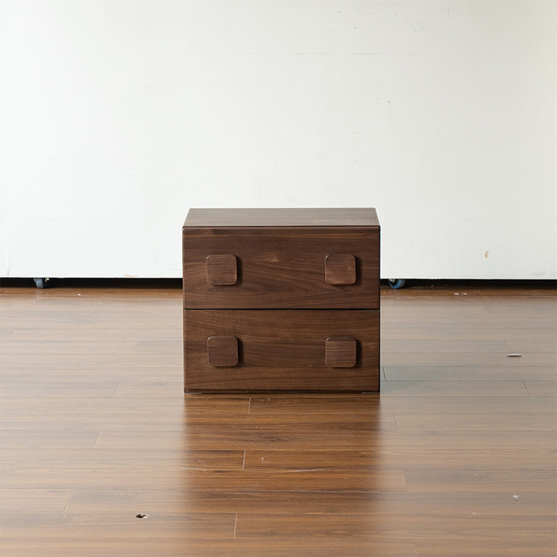 Lucretia solid oak modular storage cabinet in walnut finish – view 10