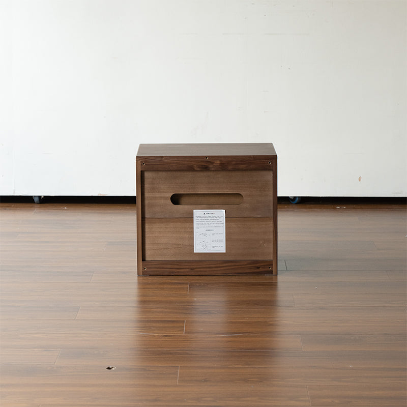 Lucretia solid oak modular storage cabinet in walnut finish – view 13