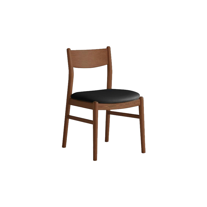 Cecilia Solid American Oak Dining Chair with Upholstered Seat – view 4