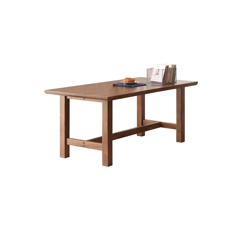 Alagie solid American oak dining table with slab top – view 9