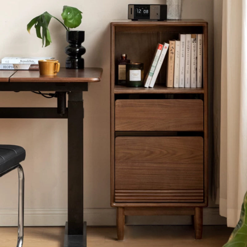 Oona American Oak and Pinewood Bookshelf with Glass 45cm 65cm – view 21