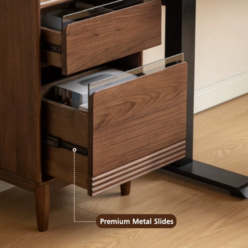 Oona American Oak and Pinewood Bookshelf with Glass 45cm 65cm – view 24
