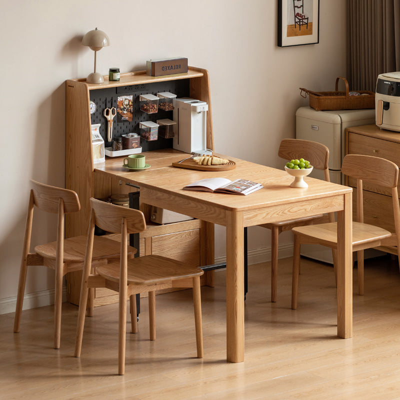 Ophelia solid oak extendable dining table