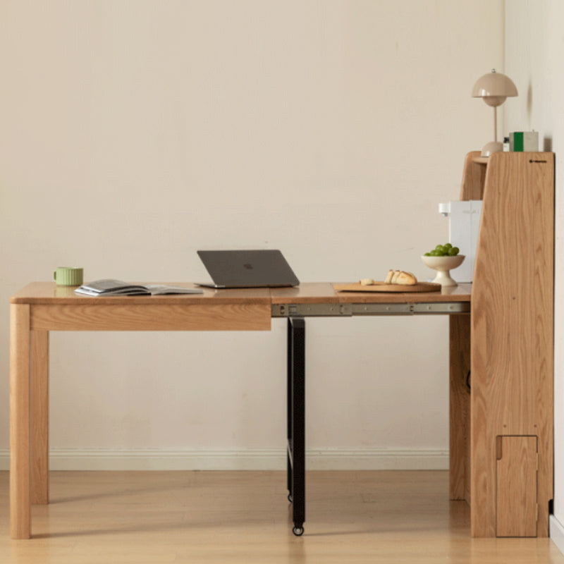 Ophelia solid oak extendable dining table – view 11