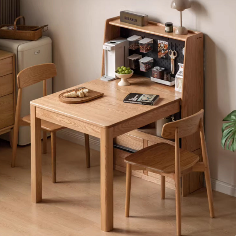 Ophelia solid oak extendable dining table – view 2