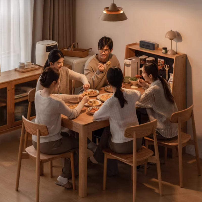 Ophelia solid oak extendable dining table – view 3