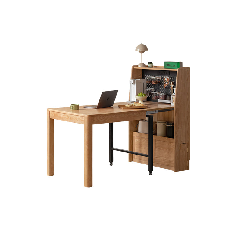 Ophelia solid oak extendable dining table – Table 170cm, Table 203cm, view 13