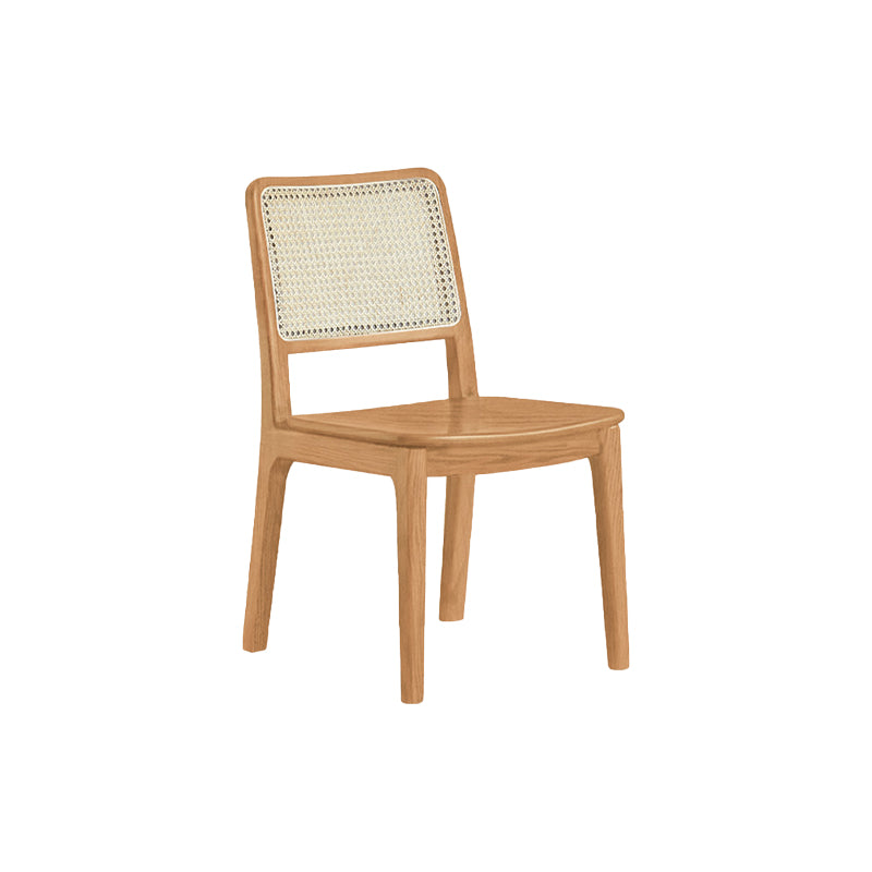 Orson armless solid oak dining chair – A, view 15