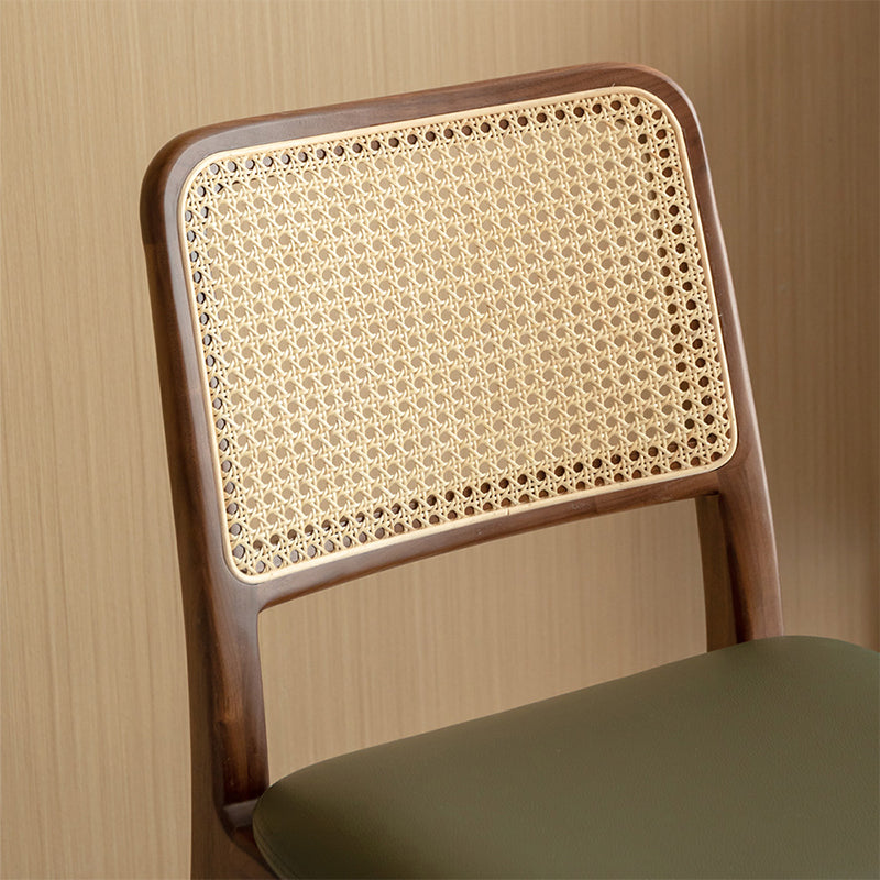 Orson armless solid oak dining chair – view 8