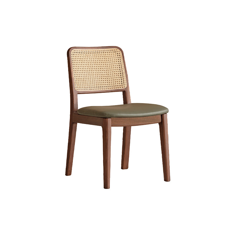 Orson armless solid oak dining chair – C, view 11