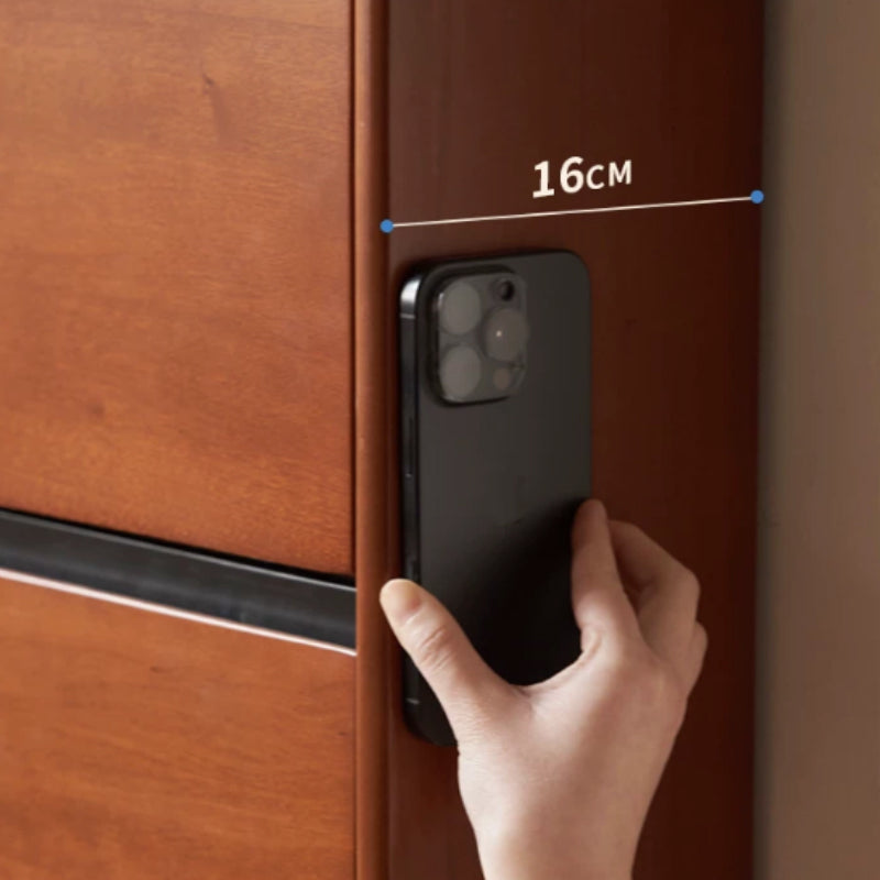 Vivienne Poplar & Solid Beech Ultra-Thin Shoe Cabinet 65cm 80cm 116cm – view 8