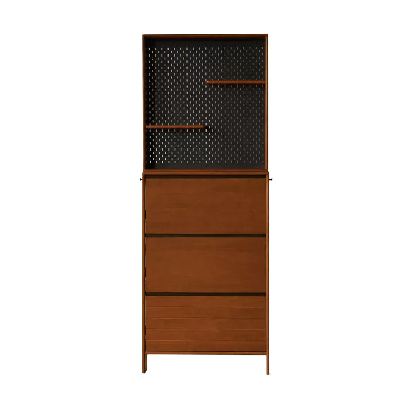 Vivienne Poplar & Solid Beech Ultra-Thin Shoe Cabinet 65cm 80cm 116cm – 80cm B, view 13