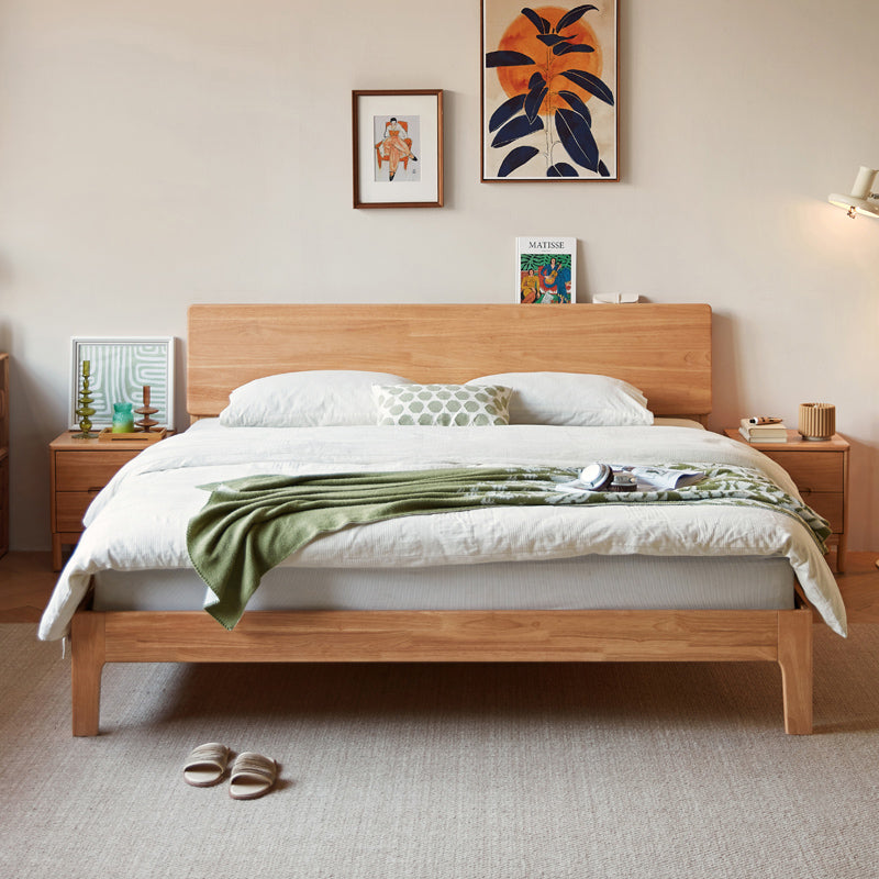 Queen Bed Frame in Solid Rubberwood
