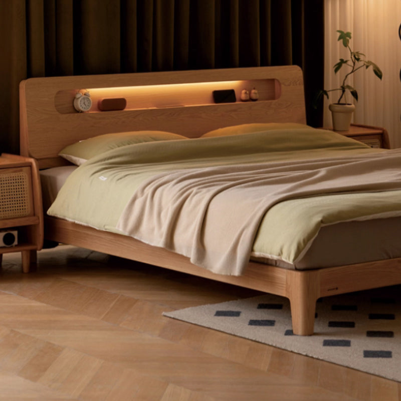 Enoch Queen Bed Frame — Solid American Oak with Pinewood – view 2