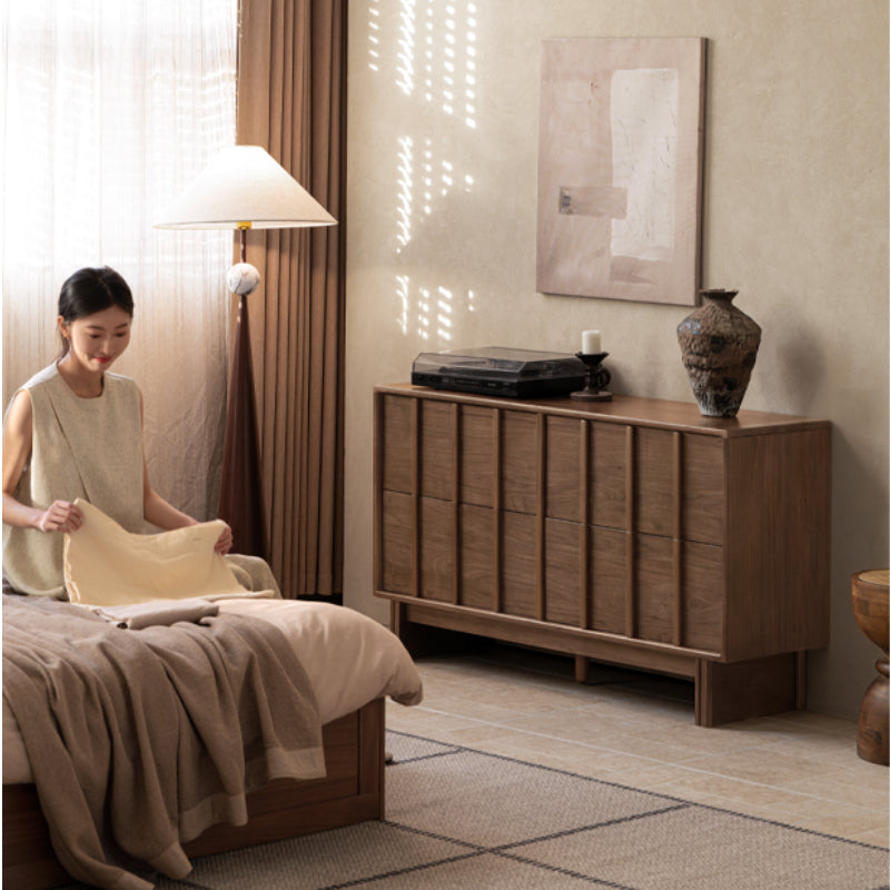 Quinton solid black walnut dresser – view 4