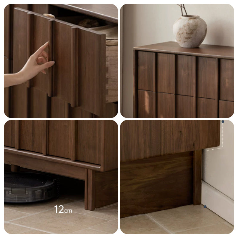 Quinton solid black walnut dresser – view 9