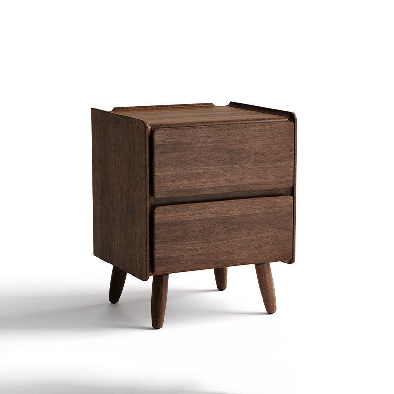 Remington Catalpa Wood Bedside Table in Walnut Colour 42cm – view 12