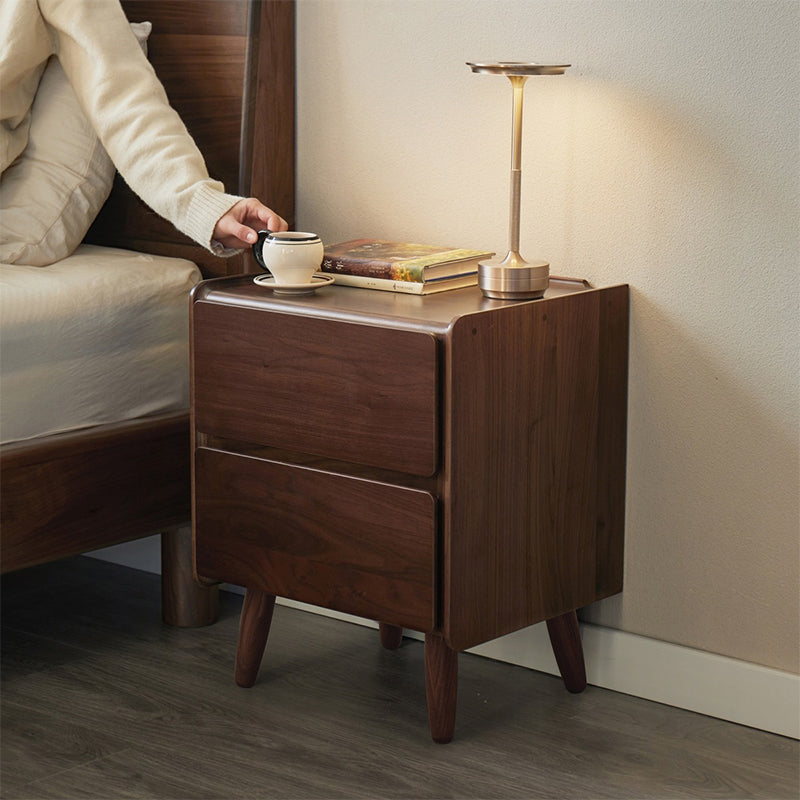 Remington Solid Black Walnut Bedside Table 42cm – view 2