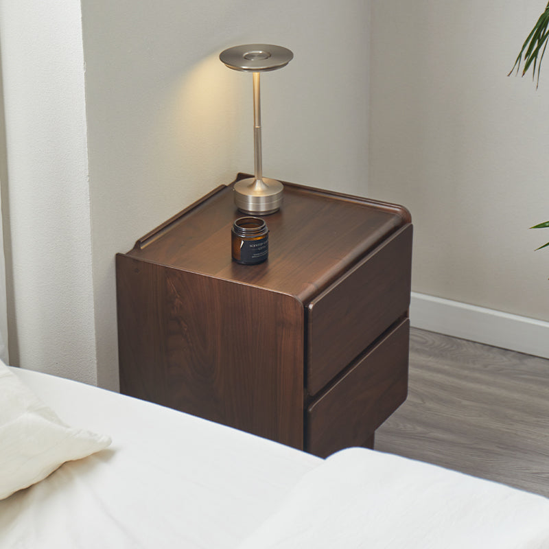 Remington Solid Black Walnut Bedside Table 42cm – view 5