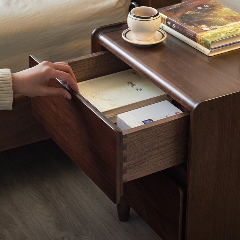 Remington Solid Black Walnut Bedside Table 42cm – view 7