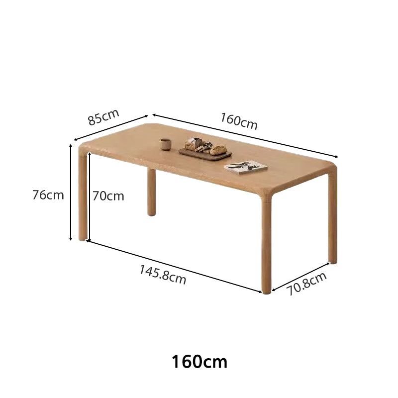 Renee solid ash dining table set – view 16
