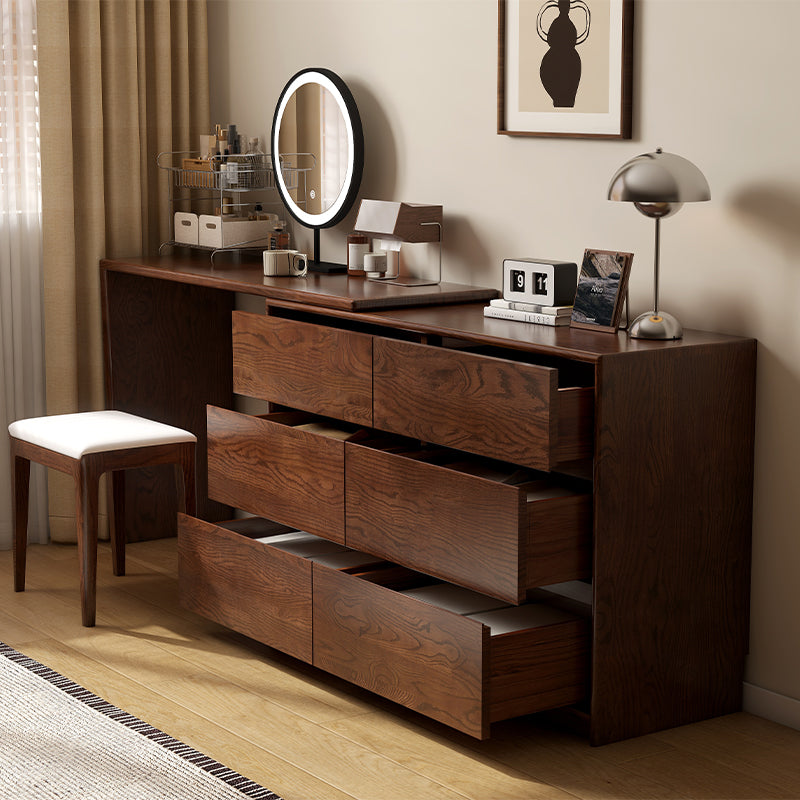 Rosemarie solid oak adjustable dressing table with drawer – view 22