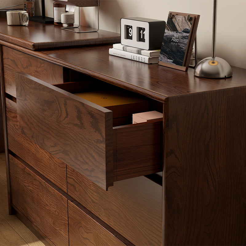 Rosemarie solid oak adjustable dressing table with drawer – view 23
