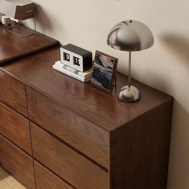 Rosemarie solid oak adjustable dressing table with drawer – view 24