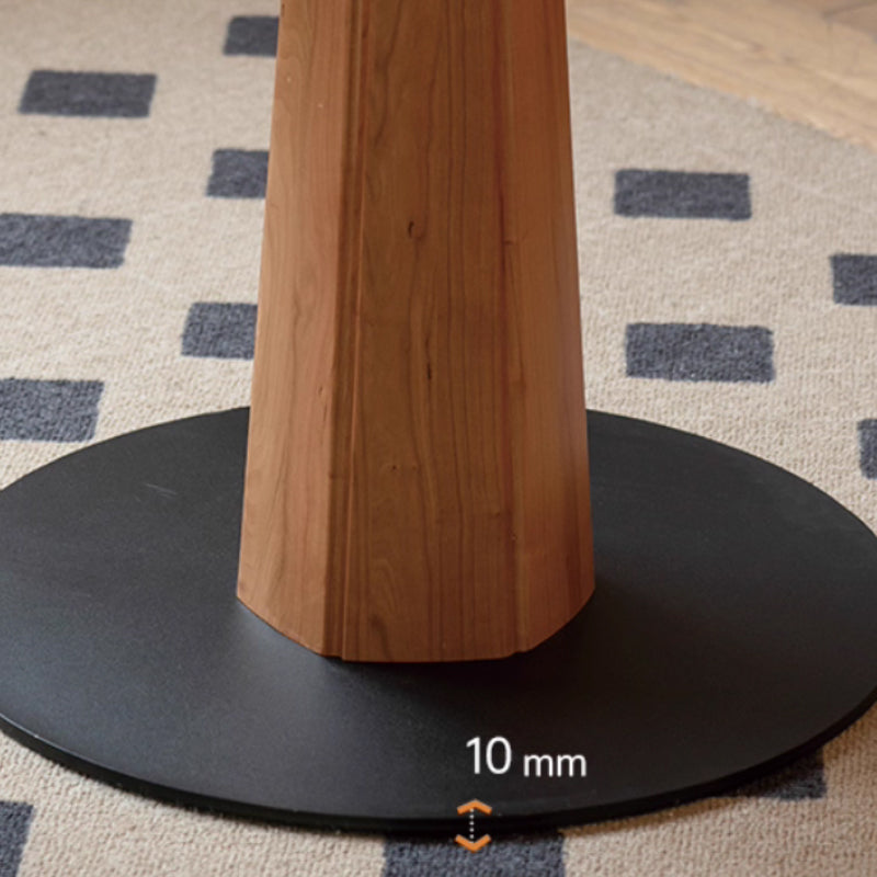 Estelle Round Wooden Dining Table in Solid Cherry 100cm / 120cm – view 4