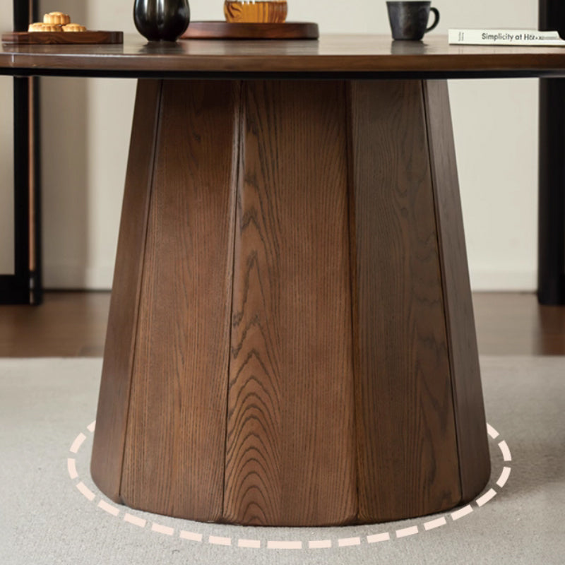 Carla Round Black Walnut Dining Table 150cm – view 10