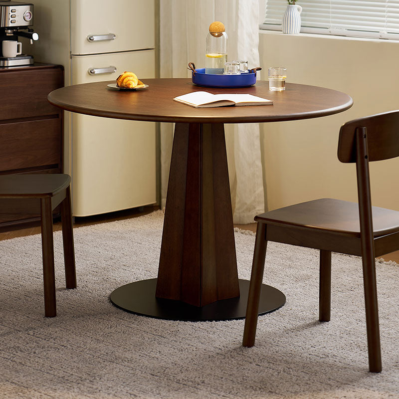 Imelda 110cm Round Wooden Dining Table Set with Chairs – view 2