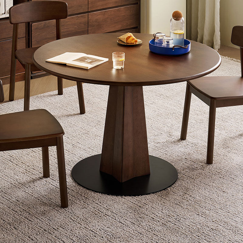 Imelda 110cm Round Wooden Dining Table Set with Chairs – view 3