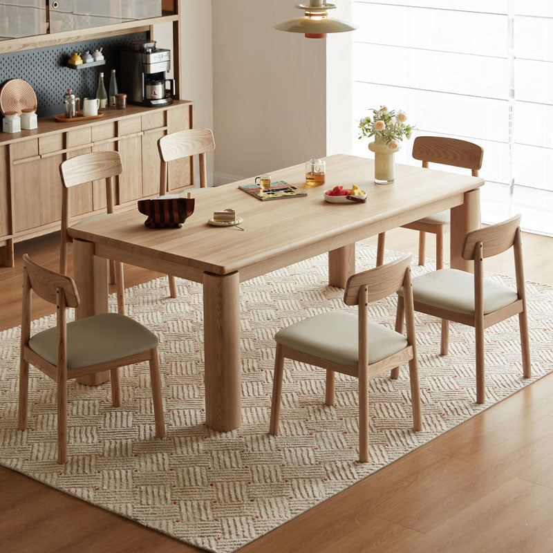 Rowan Solid Ash Dining Table Set 160cm 180cm 200cm